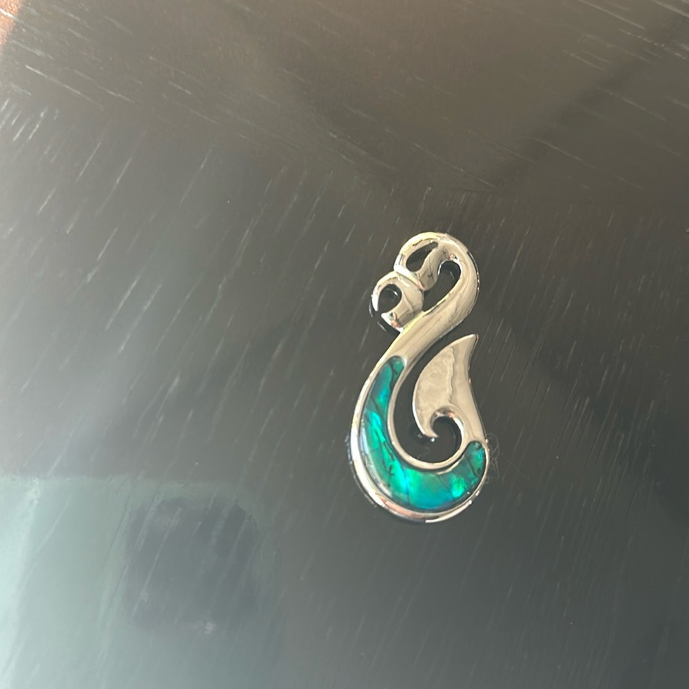 Marine Opal Genuine Shell Pendant